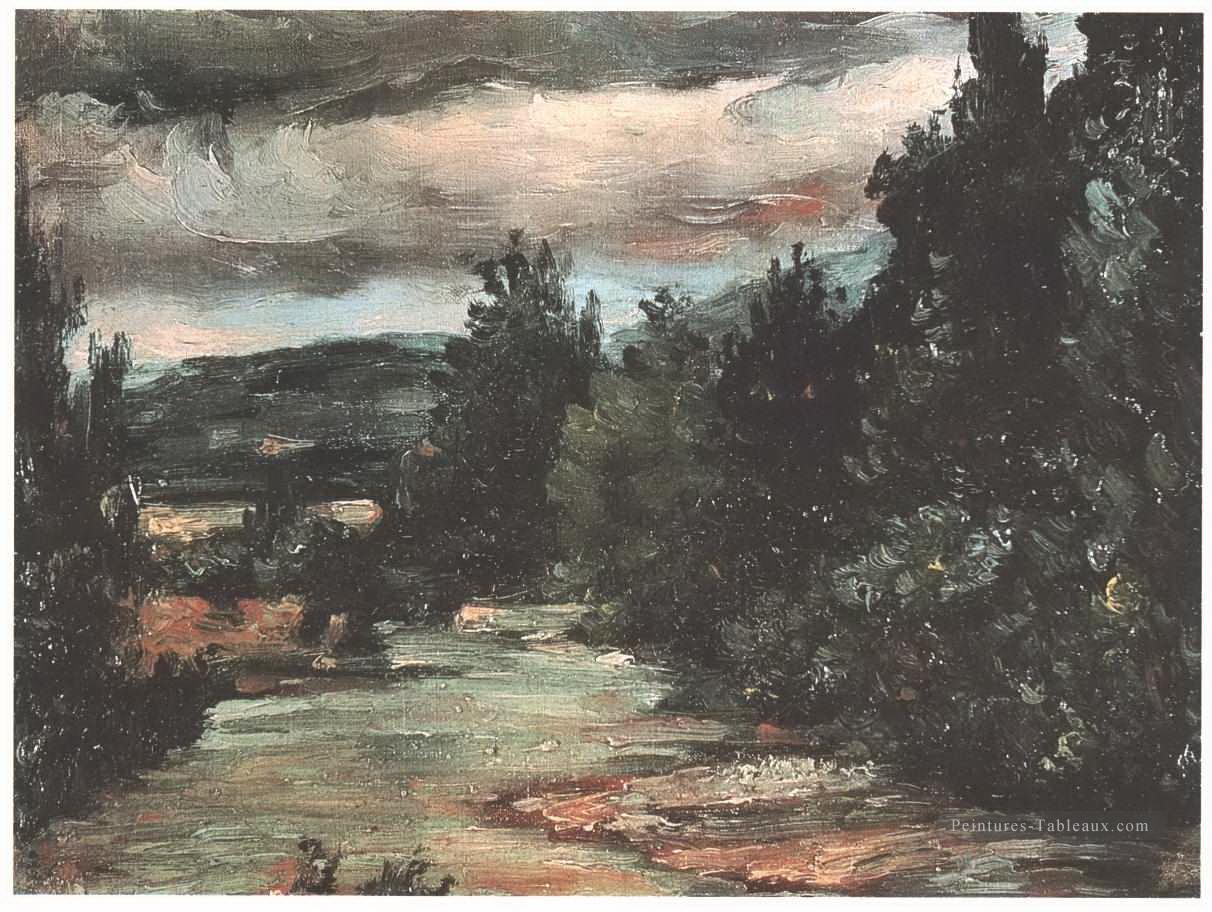 Rivière dans la plaine Paul Cézanne Peintures à l'huile